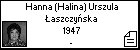 Hanna (Halina) Urszula Łaszczyńska